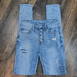 Arizona Jean Company Women's High Rise Light Blue Jeans